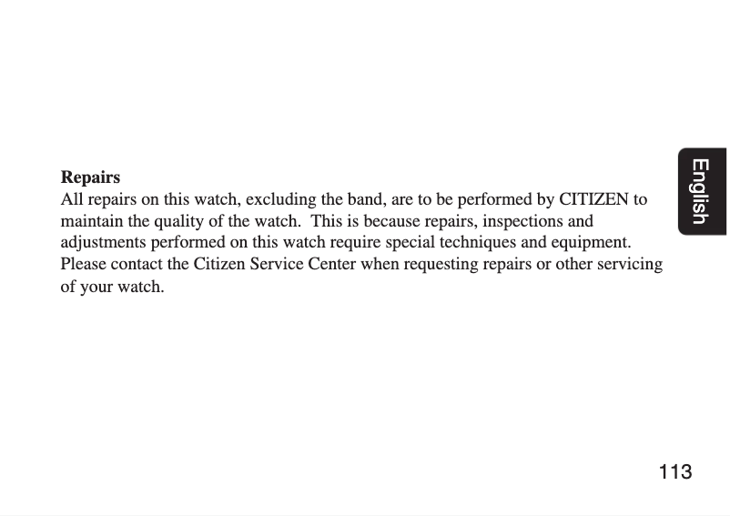 Page 1 de la notice Manuel utilisateur Citizen CAL H176