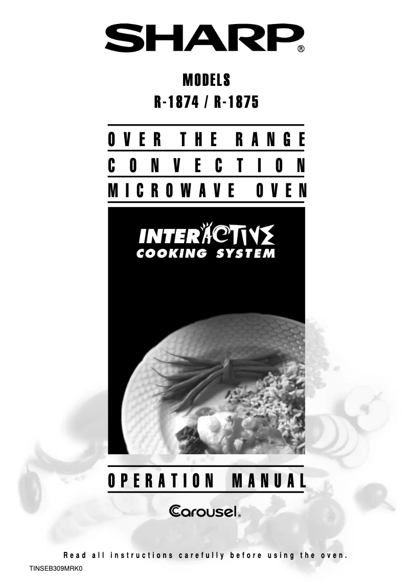 Página 1 del manual Manual de usuario Sharp R-1875T