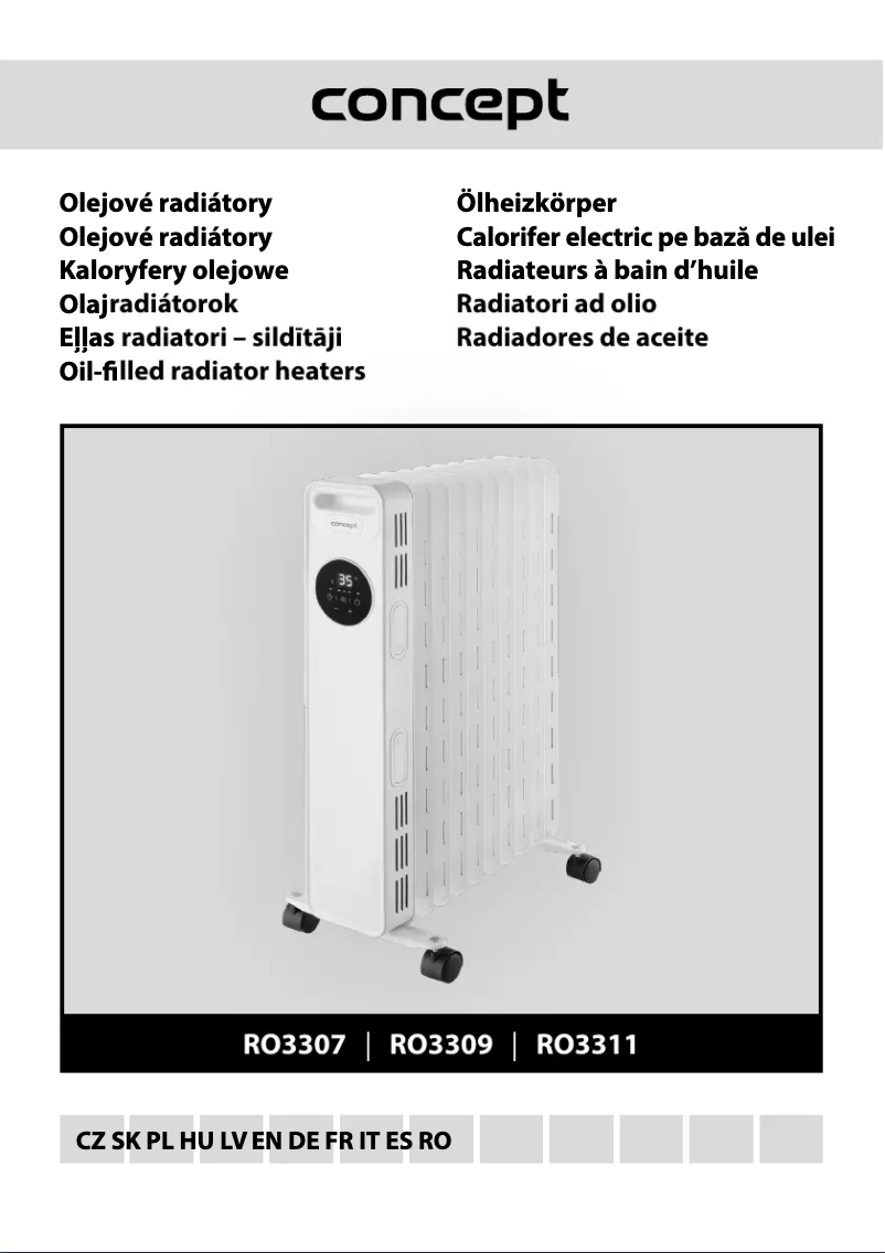 Page 1 de la notice Manuel utilisateur Concept Kaloryfery olejowe