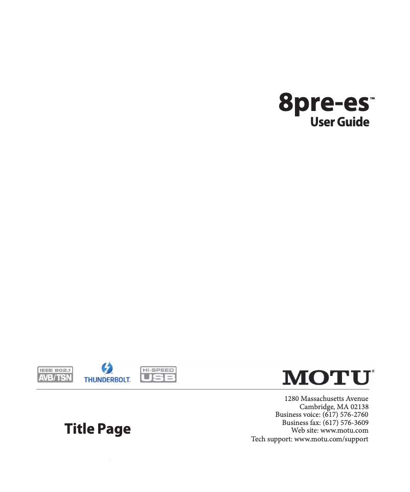 Image de la première page du manuel de l'appareil 8pre-es