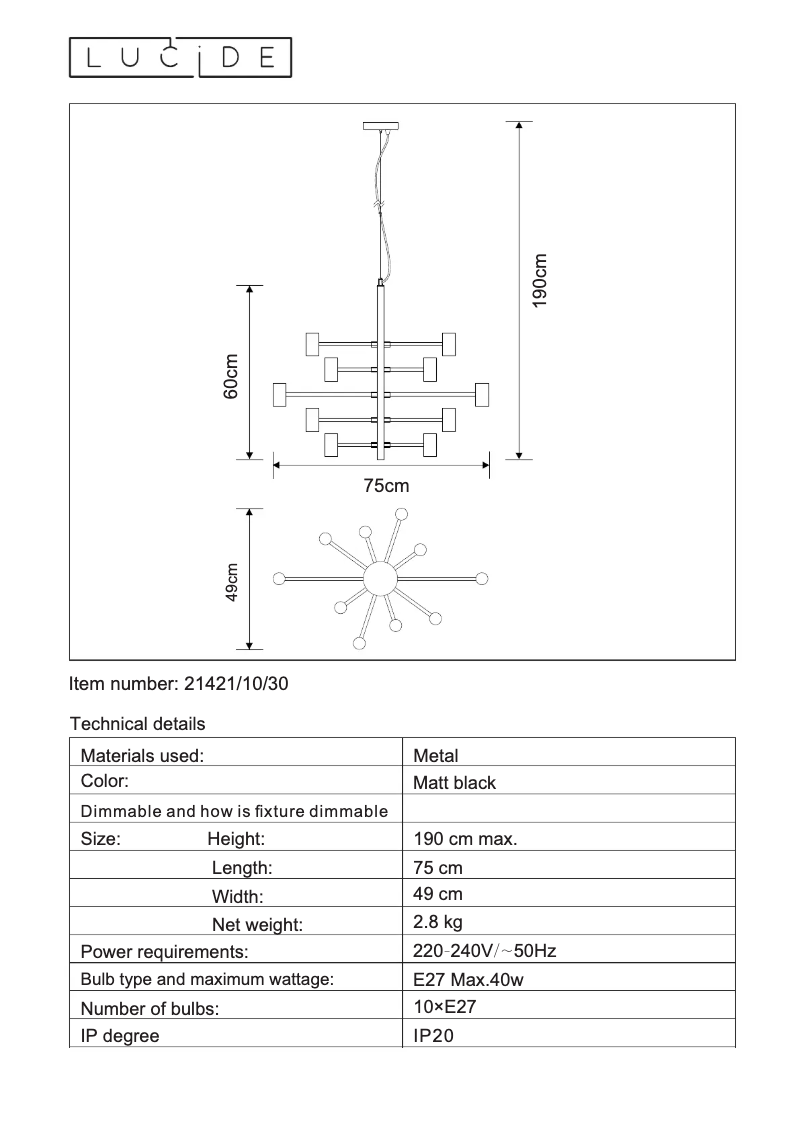 Image de la première page du manuel de l'appareil Leanne