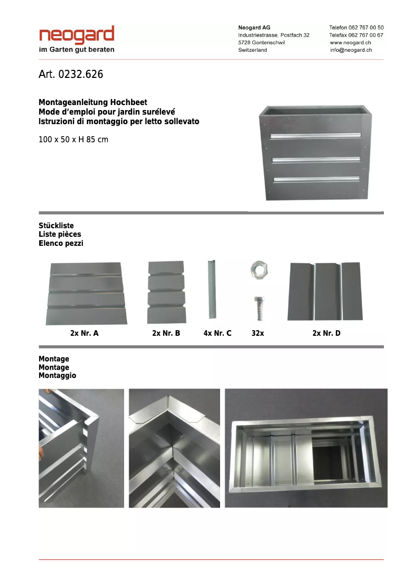 Page 1 of the manual User Manual Colibri 0232.626