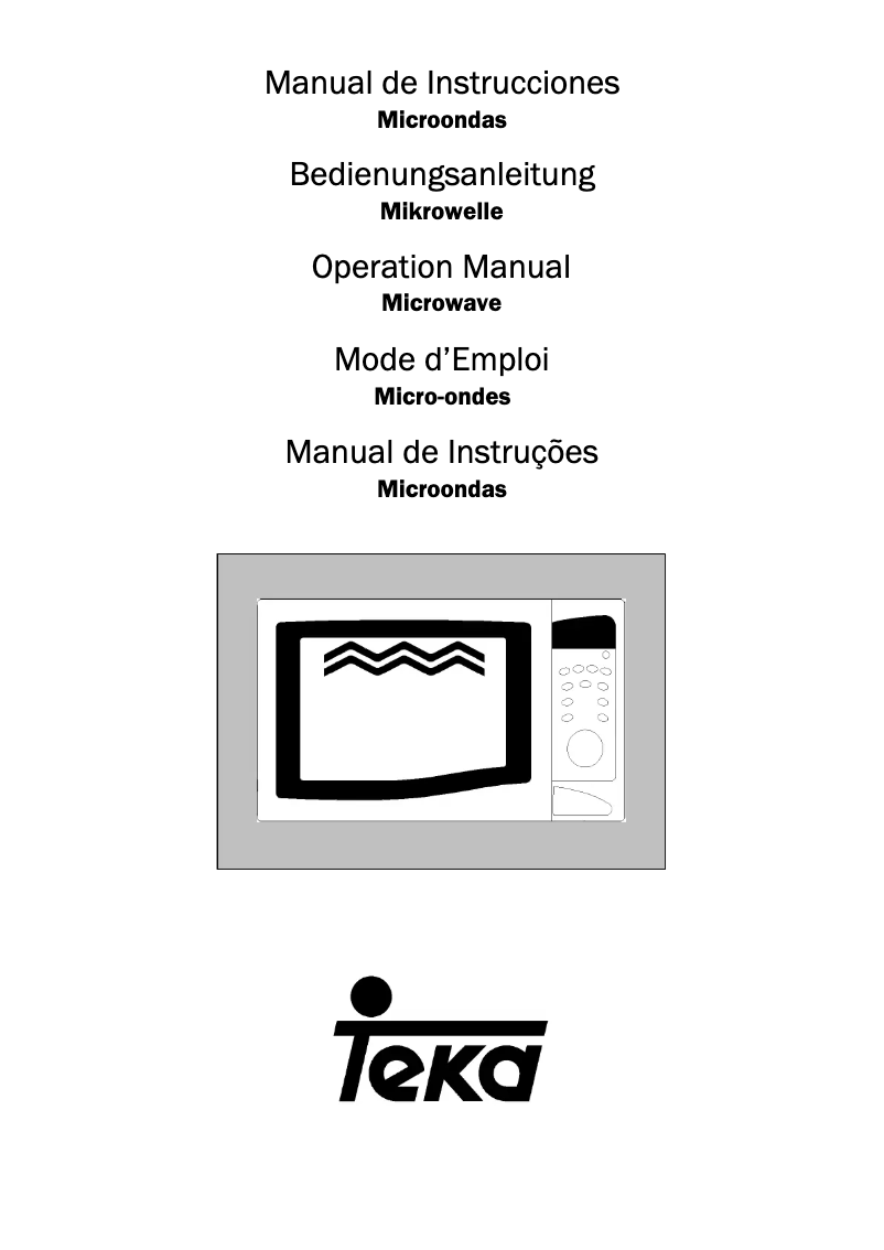 Page 1 de la notice Manuel utilisateur Teka TMW 20STG