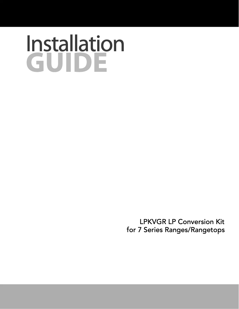 Page 1 of the manual Instructions / Assembly Viking VGR74826GBULP