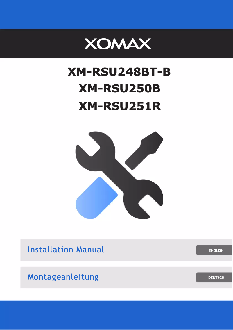 Page 1 de la notice Manuel utilisateur Xomax XM-RSU250B