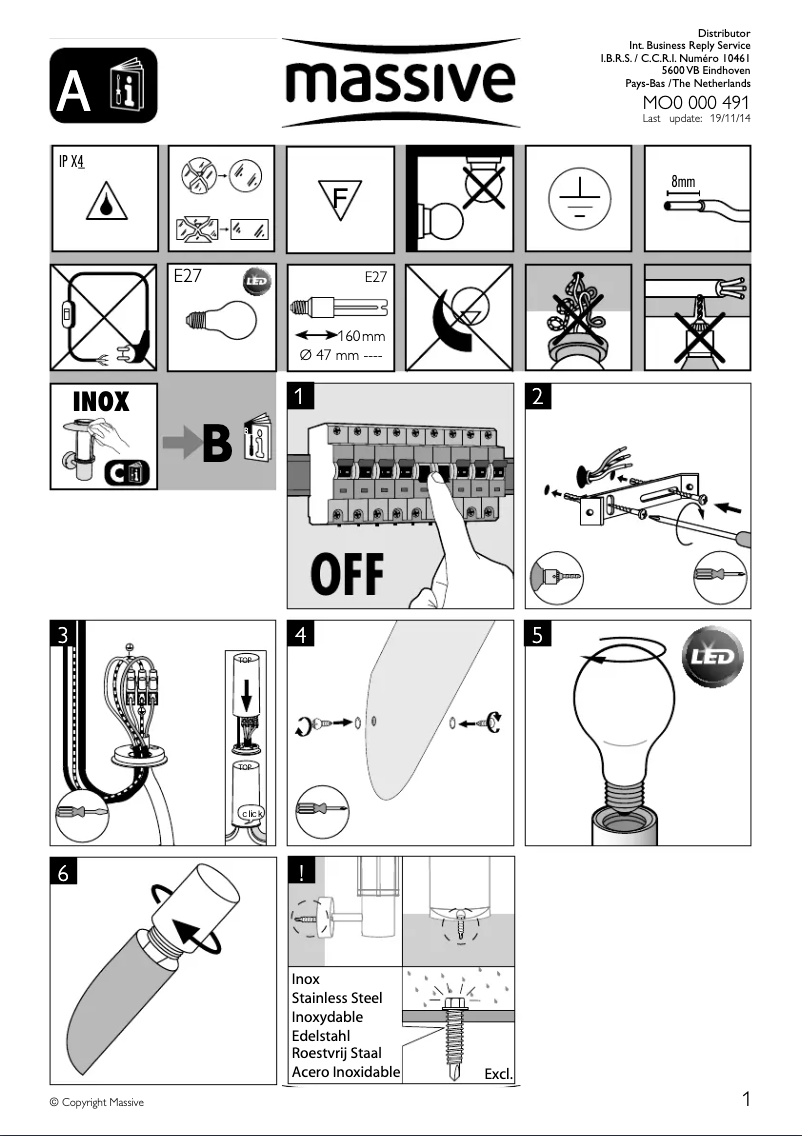 Page n°1 - Manuel utilisateur Massive Birmingham
