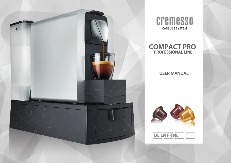Page n°1 - Manuel utilisateur Cremesso Compact Professional XL