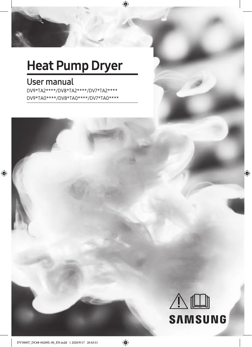 Page 1 de la notice Manuel utilisateur Samsung DV80TA020DE