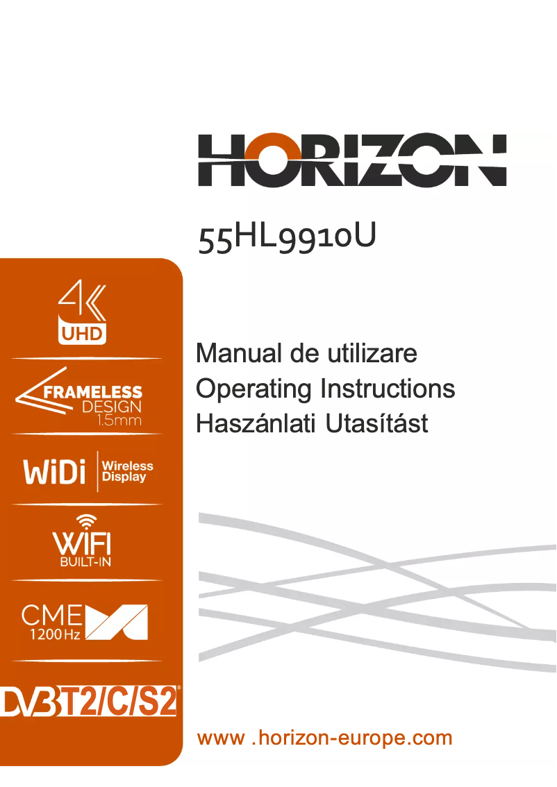 Page 1 de la notice Manuel utilisateur Horizon 55HL9910U