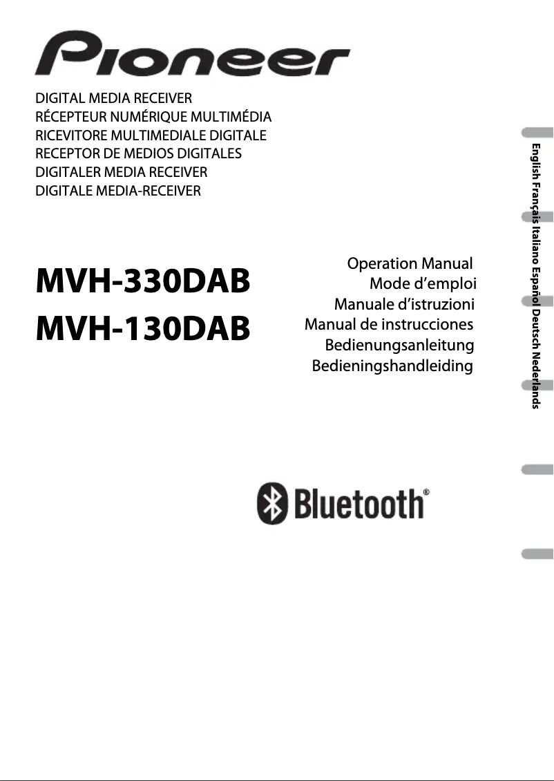 Page n°1 - Manuel utilisateur Pioneer MVH-130DAB