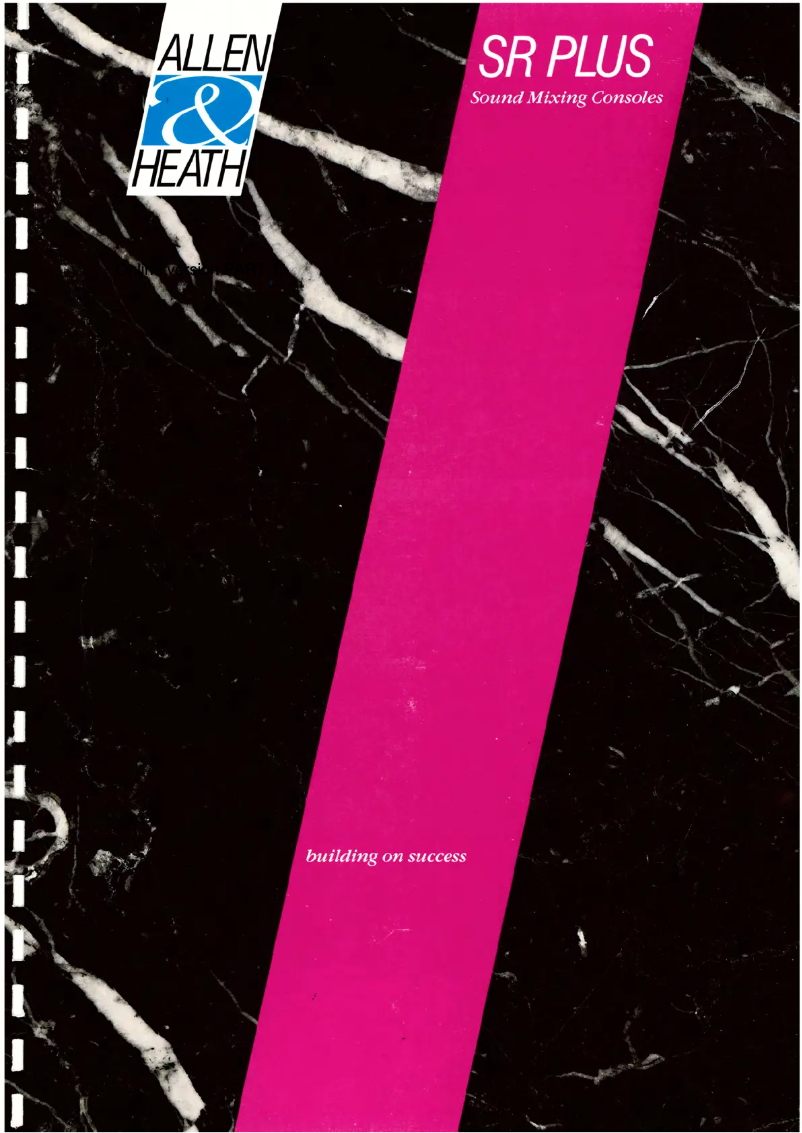 Page n°1 - Manuel utilisateur Allen & Heath SR Plus