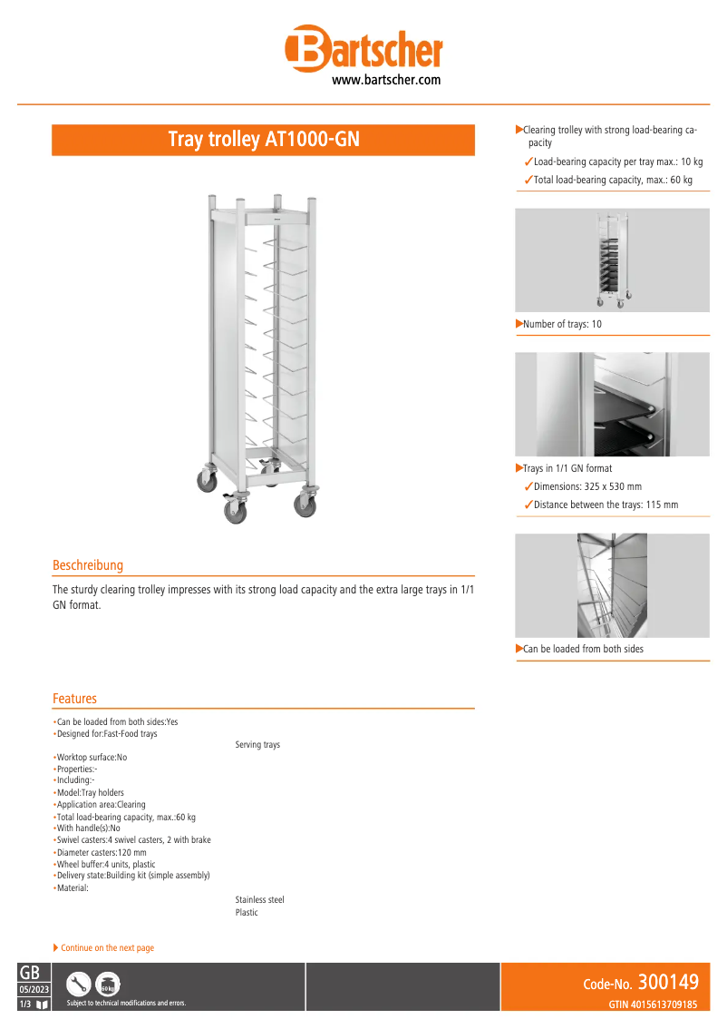 Image de la première page du manuel de l'appareil AT1000-GN
