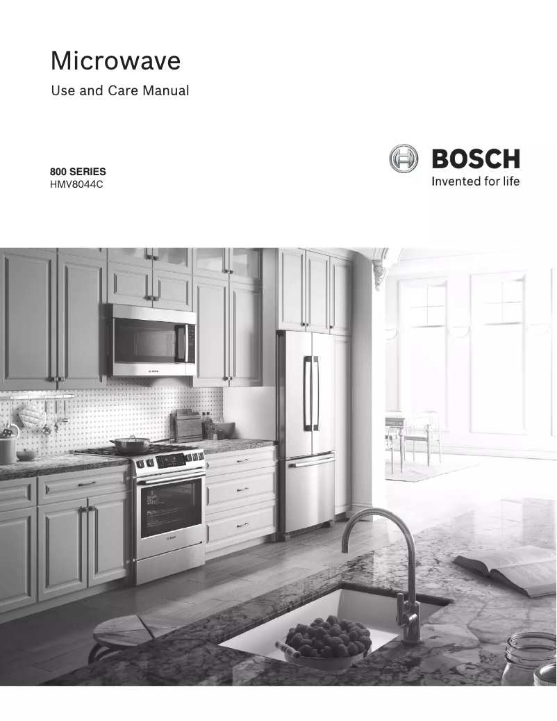 Page 1 of the manual User Manual Bosch HMV8044C