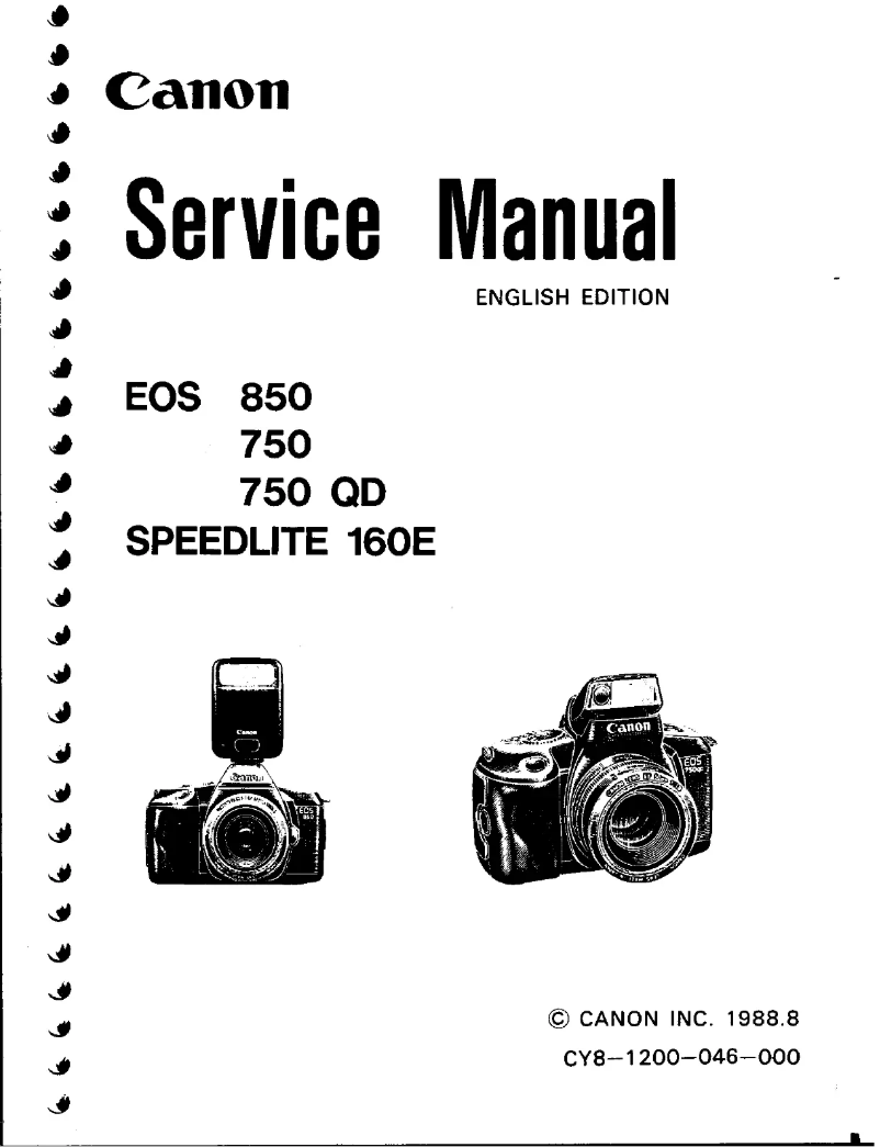 Imagen de la primera página del manual del dispositivo EOS 750