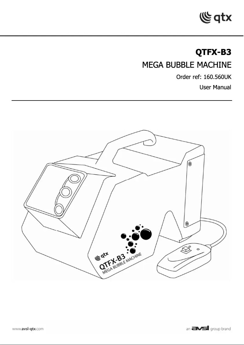 Image de la première page du manuel de l'appareil QTFX-B3