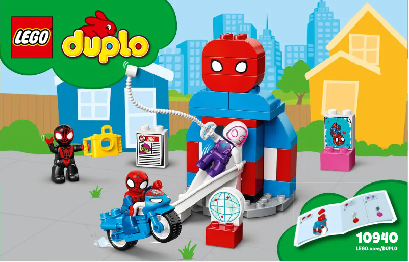 Page 1 de la notice Manuel utilisateur Lego Duplo Marvel Spider Man 10940