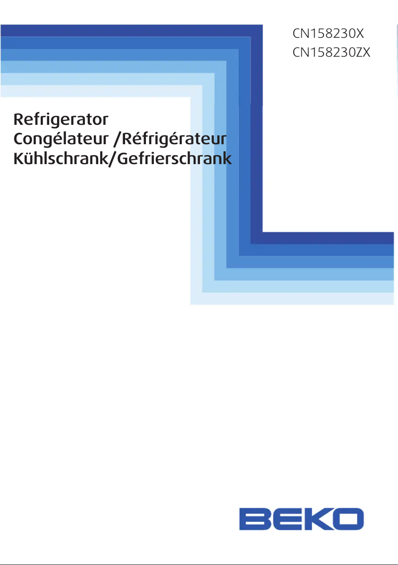 Página 1 del manual Manual de usuario Beko CN 158230 ZX