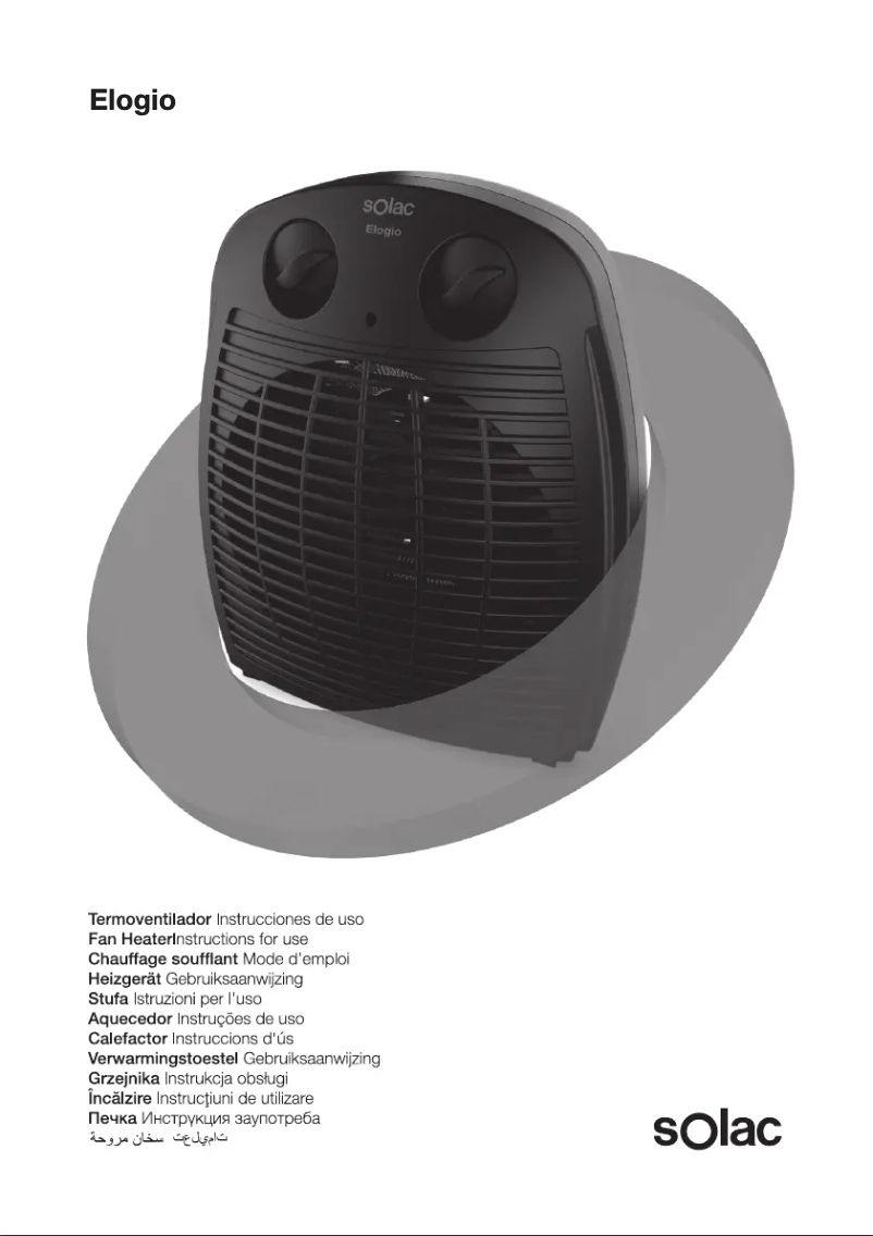 Page n°1 - Manuel utilisateur Solac Elogio TV8435