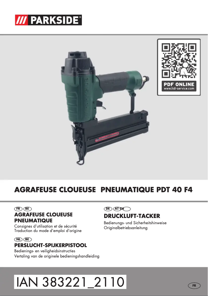 Image de la première page du manuel de l'appareil PDT 40 F4