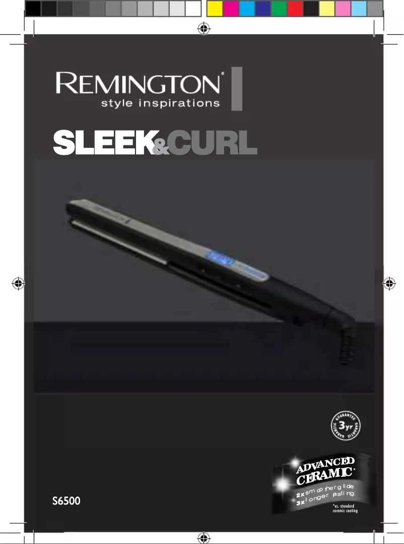 Page 1 de la notice Manuel utilisateur Remington Sleek & Curl S6500