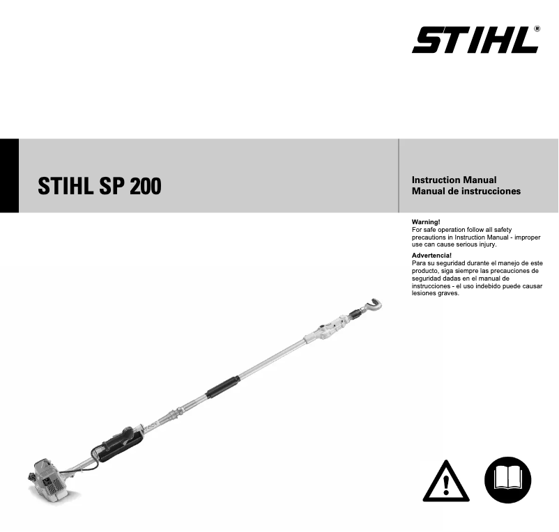 Page 1 de la notice Manuel utilisateur Stihl SP 200