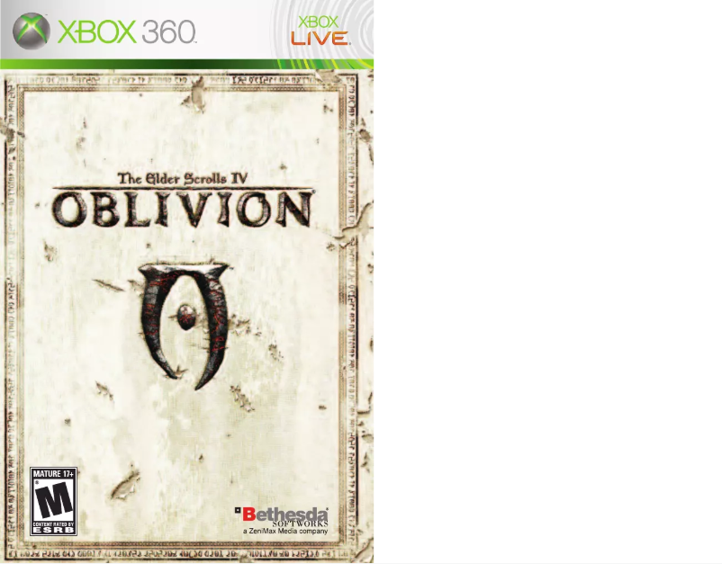Page 1 de la notice Manuel utilisateur Microsoft The Elder Scrolls IV - Oblivion (Xbox 360)