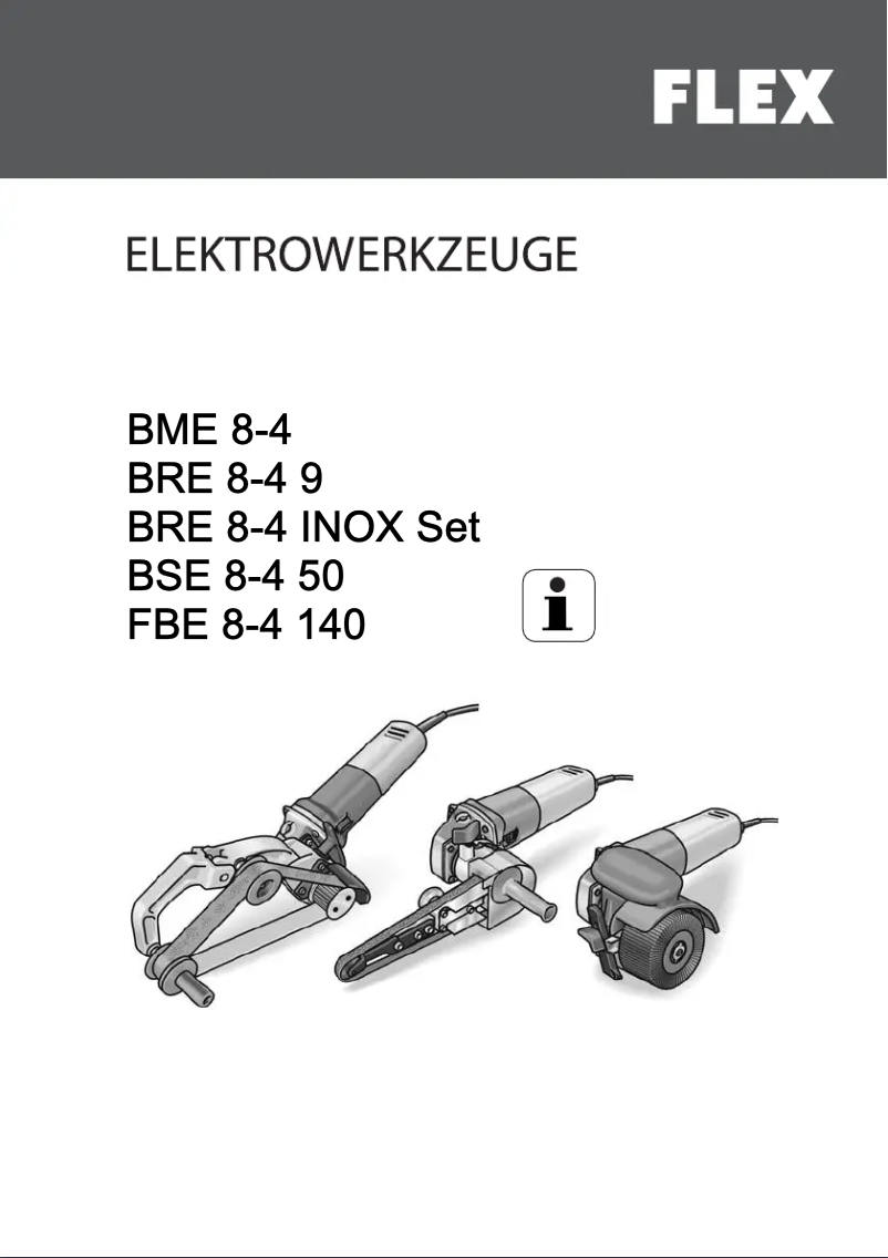 Page n°1 - Manuel utilisateur Flex BRE 8-4 INOX Set