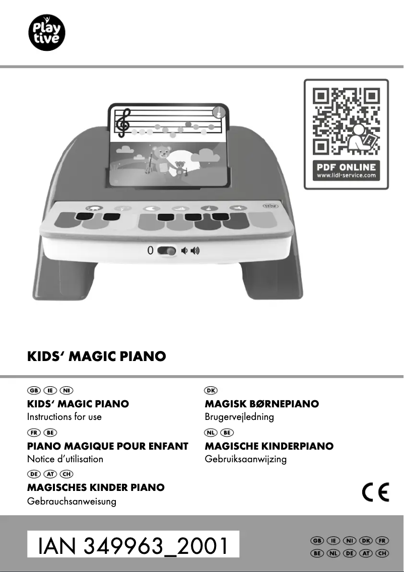 Page 1 de la notice Manuel utilisateur Playtive IAN 349963