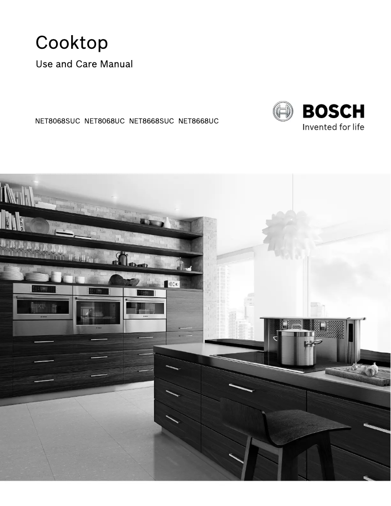 Page 1 of the manual Use and Maintenance Manual Bosch NET8068SUC