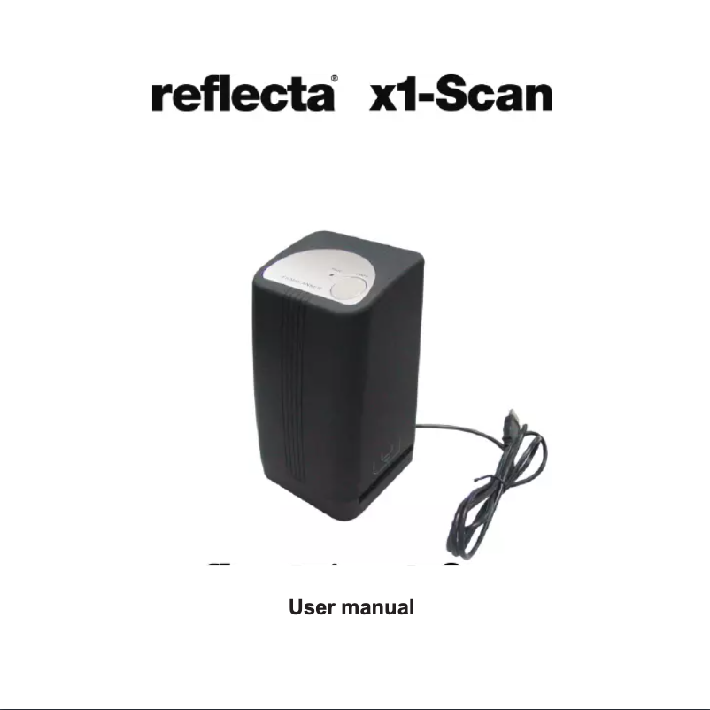 Page 1 de la notice Manuel utilisateur Reflecta X1-Scan