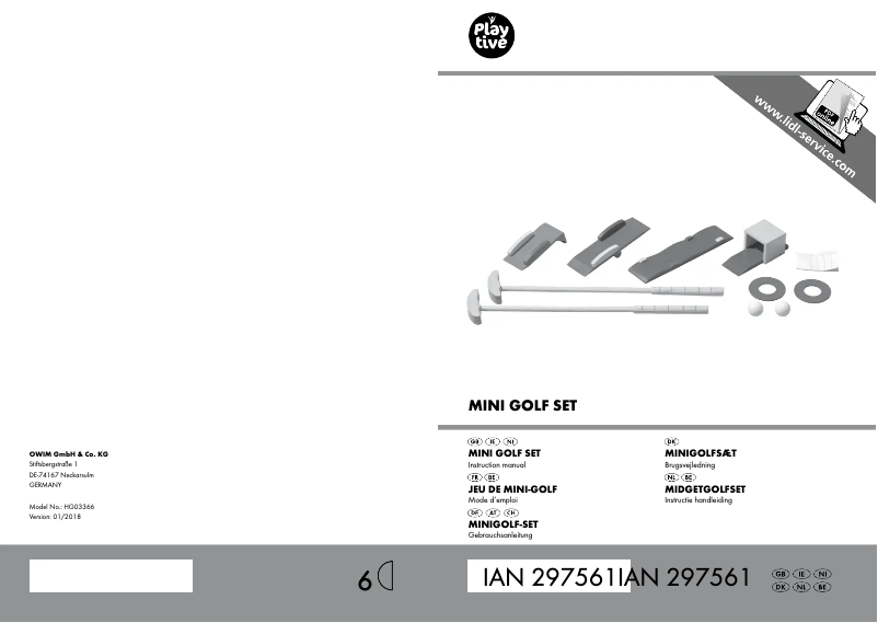 Imagen de la primera página del manual del dispositivo HG03366