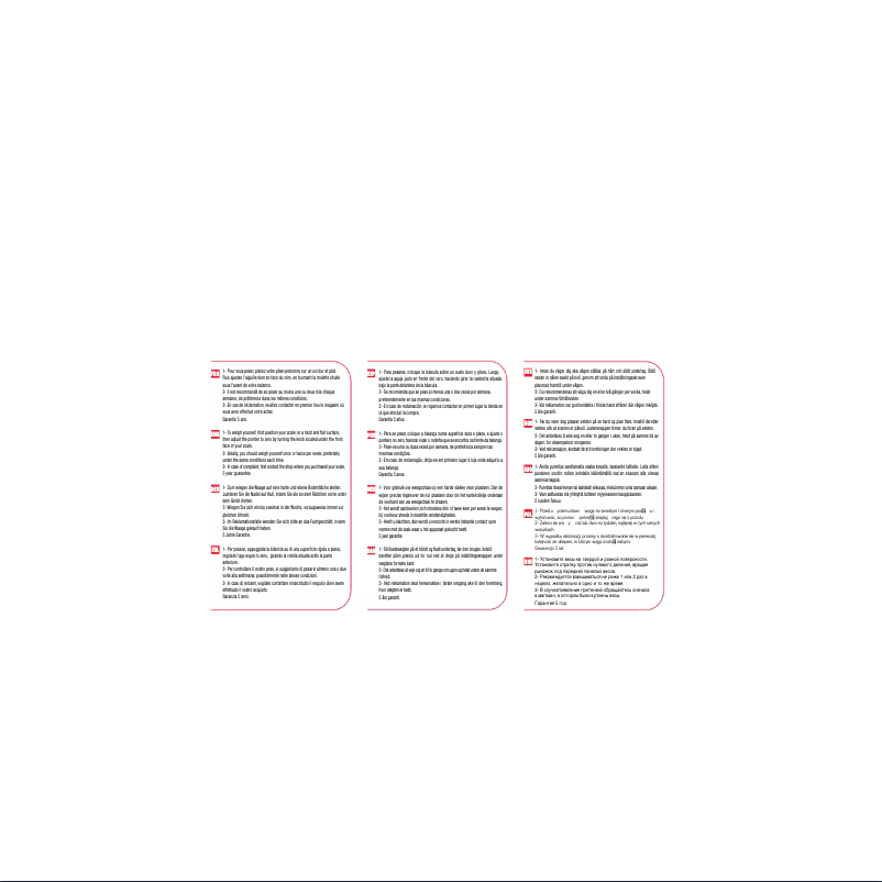 Page n°1 - Manuel utilisateur Terraillon BMA33000WH