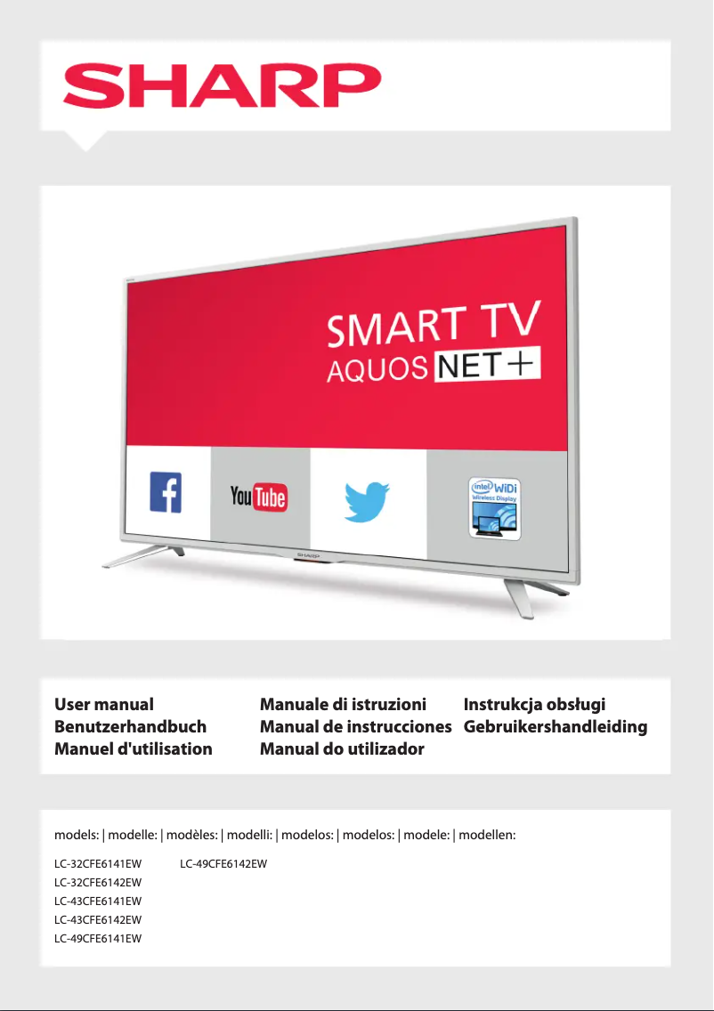 Page n°1 - Manuel utilisateur Sharp LC-43CFE6142EW