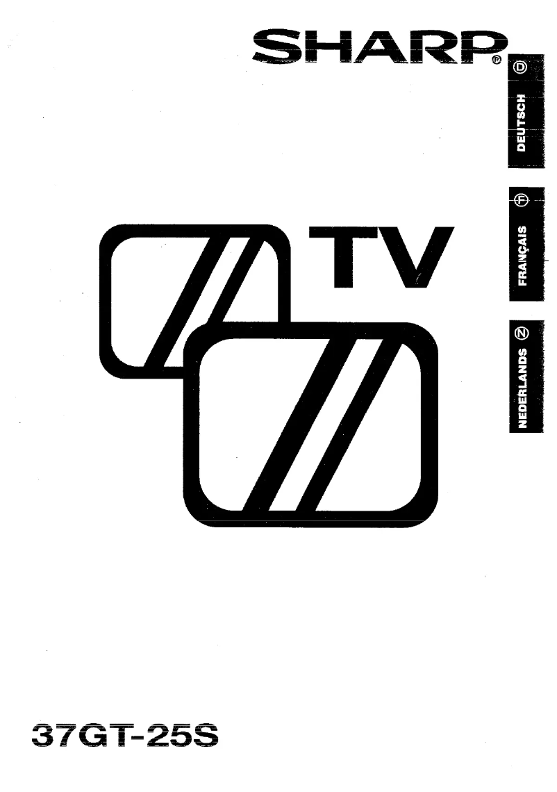 Page n°1 - Manuel utilisateur Sharp 37GT25S