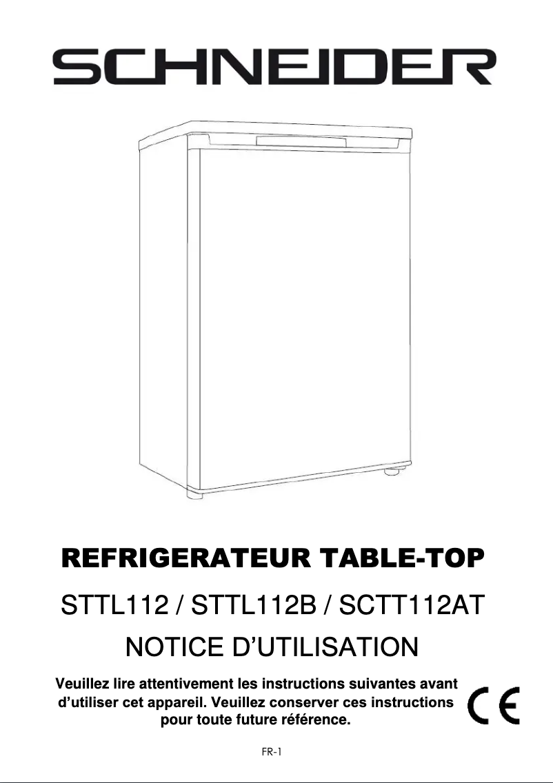 Page 1 de la notice Manuel utilisateur Schneider STTL112B