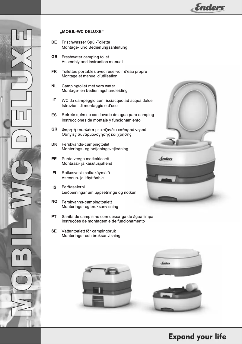 Image de la première page du manuel de l'appareil Mobil WC Deluxe