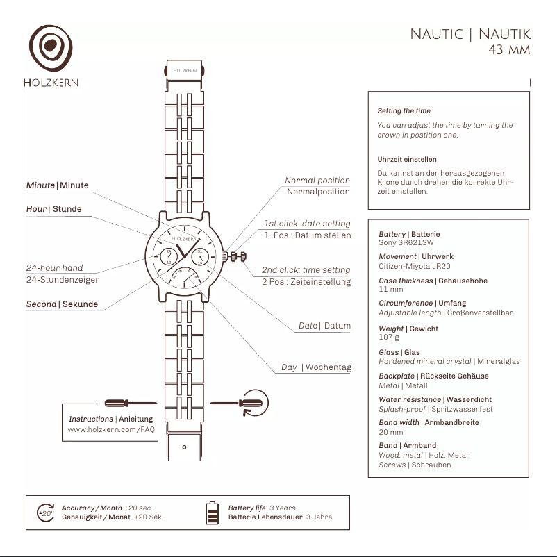 Page n°1 - Manuel utilisateur Holzkern Caledonia