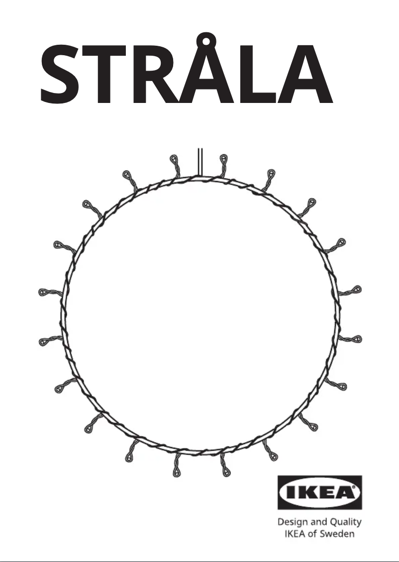 Image de la première page du manuel de l'appareil STRÅLA 105.632.59