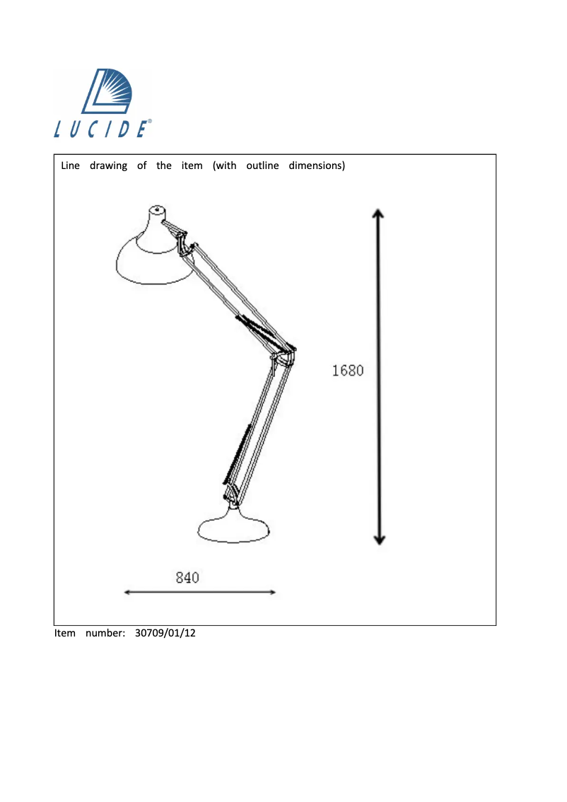 Page 1 de la notice Manuel utilisateur Lucide Watsie 30709/01/12