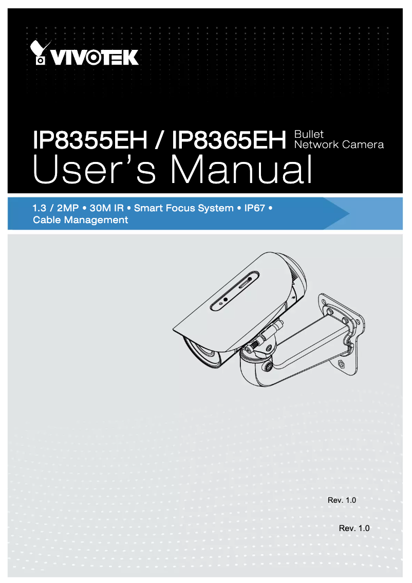 Page n°1 - Manuel utilisateur Vivotek IP8355EH