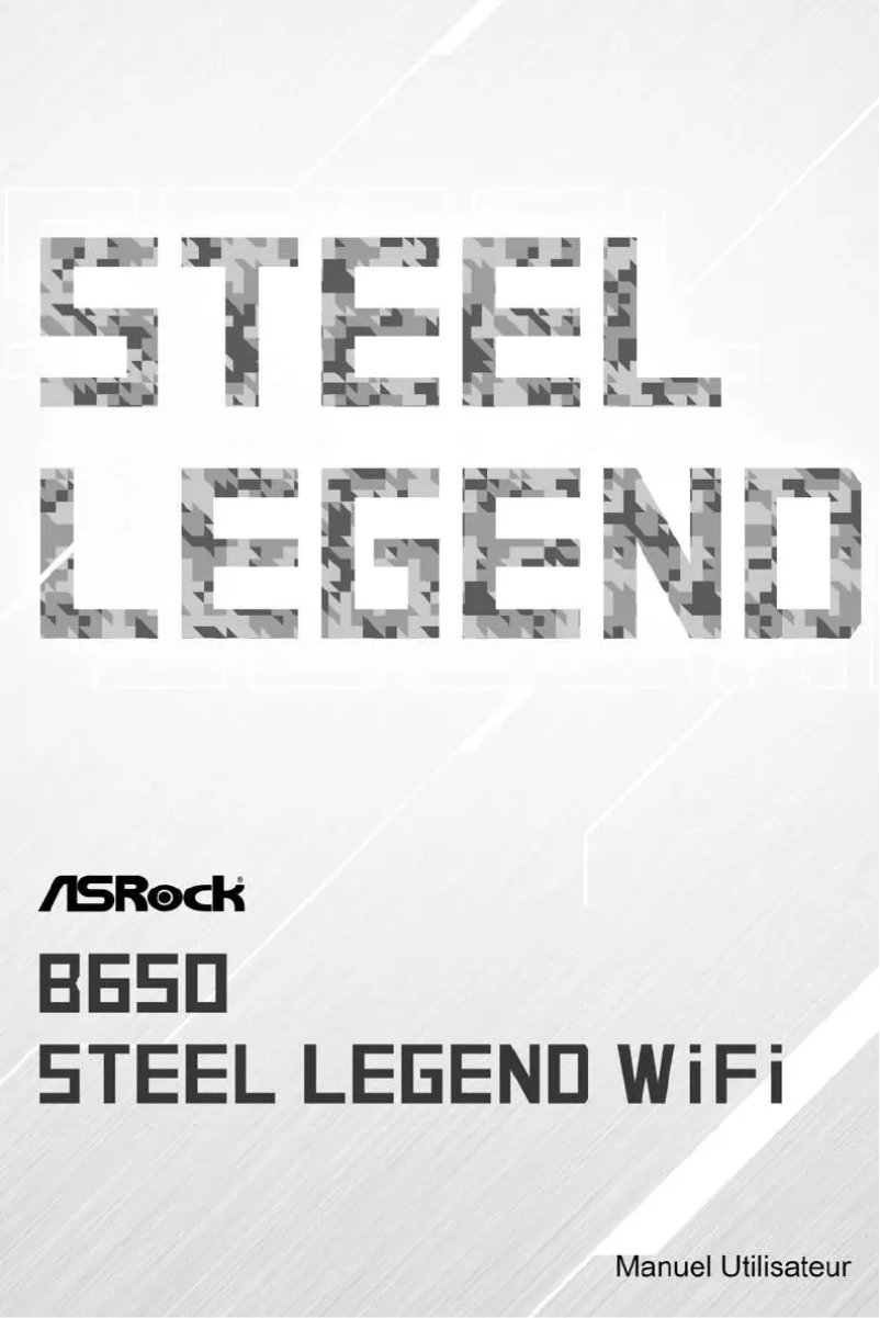 Page n°1 - Manuel utilisateur Asrock B650 Steel Legend WiFi