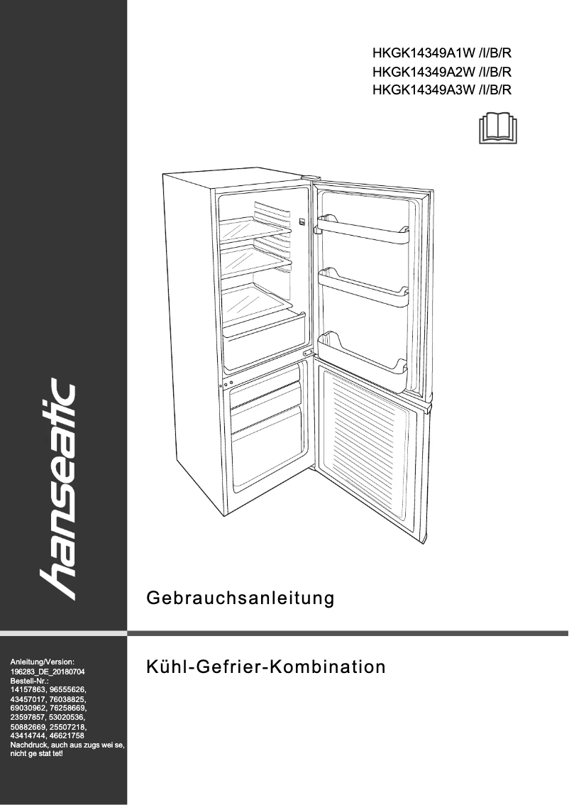 Image de la première page du manuel de l'appareil HKGK14349A1W
