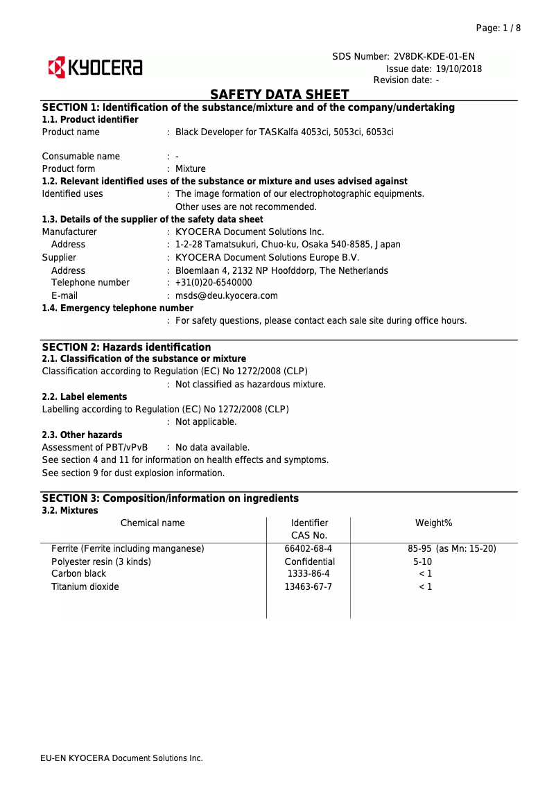 Image de la première page du manuel de l'appareil TASKalfa 5053ci