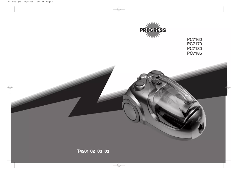 Image de la première page du manuel de l'appareil PC7470