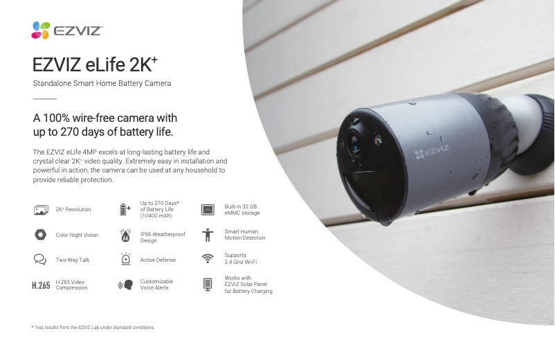 Image de la première page du manuel de l'appareil eLife 2K+