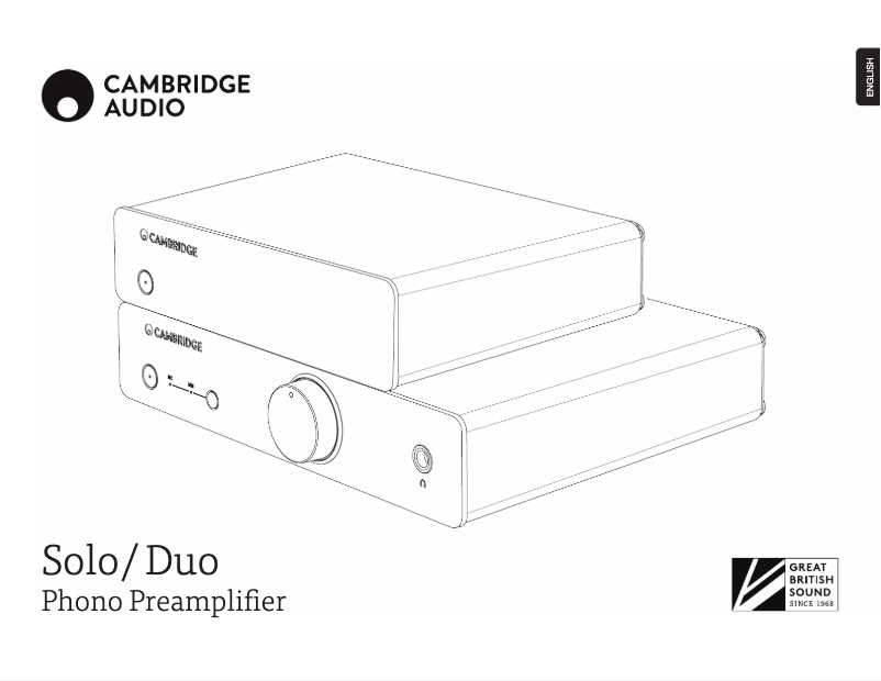 Page 1 de la notice Manuel utilisateur Cambridge Cambridge Duo