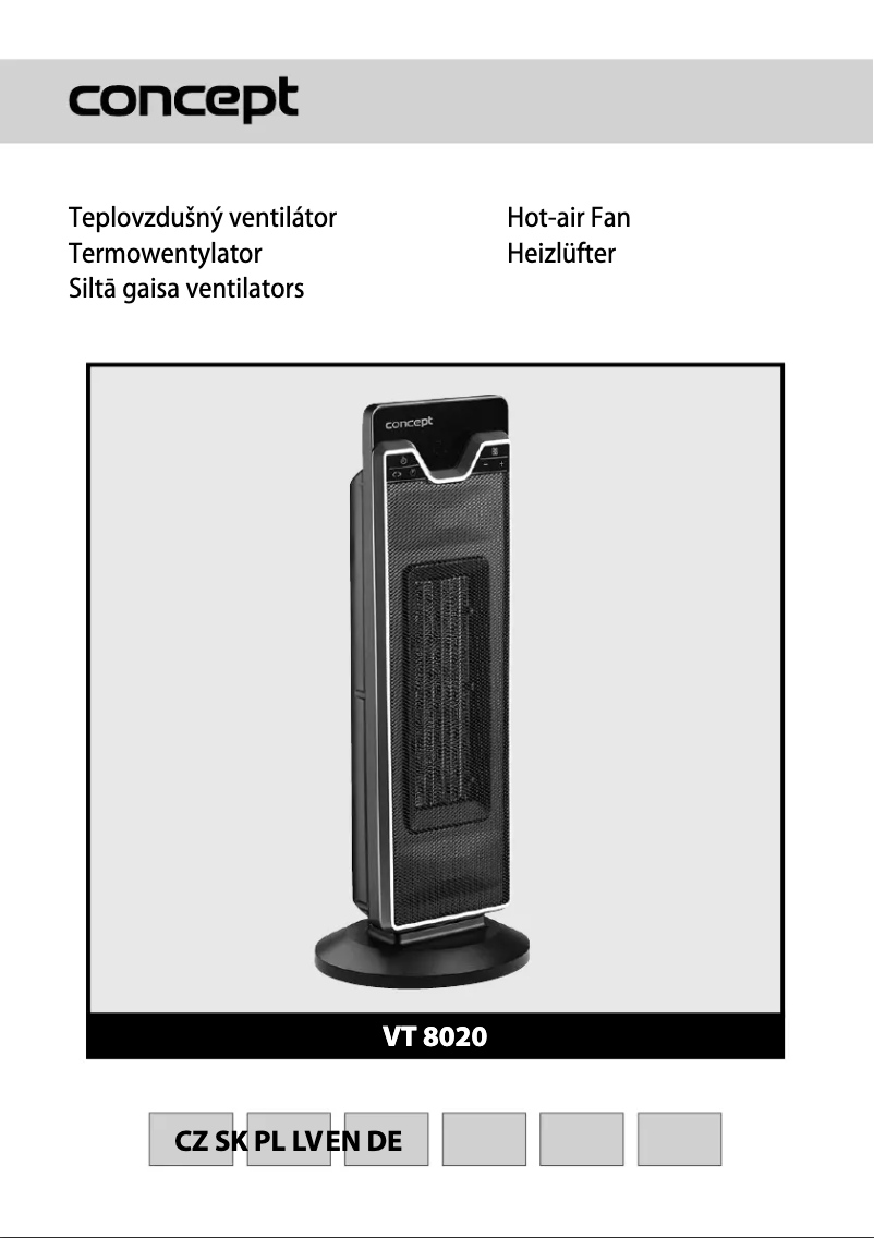 Image de la première page du manuel de l'appareil VT-8020