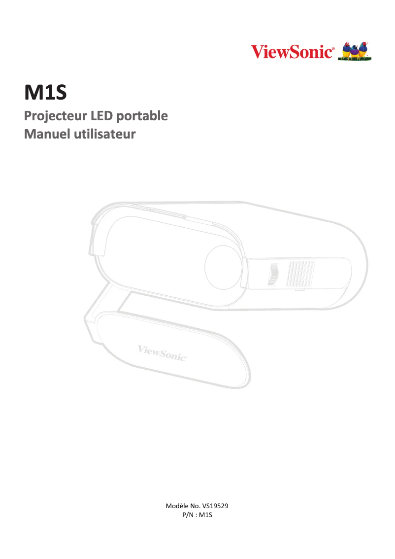 Image de la première page du manuel de l'appareil M1S