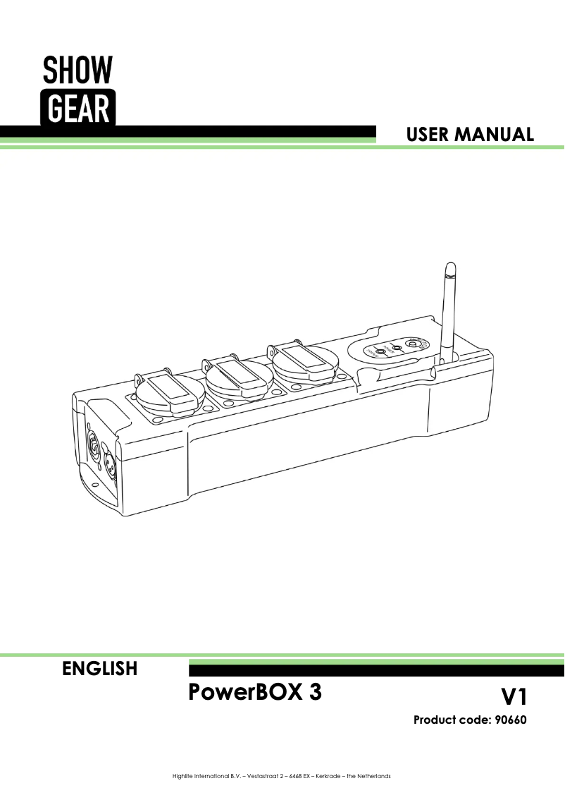 Image de la première page du manuel de l'appareil PowerBOX 3