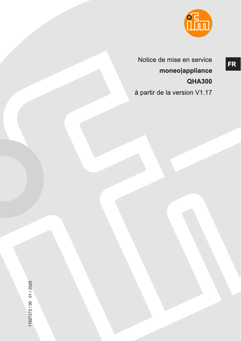 Page n°1 - Manuel utilisateur IFM QHA300